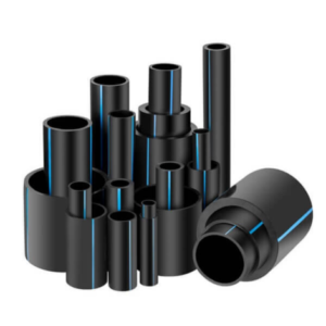 Gauscon HDPE pipes manufactured by Gauscon Pipe for water supply, irrigation, and industrial applications.